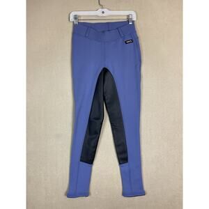 Kerrits Horseback Riding Pants Womens Small Blue Purple Stretch Support Adult